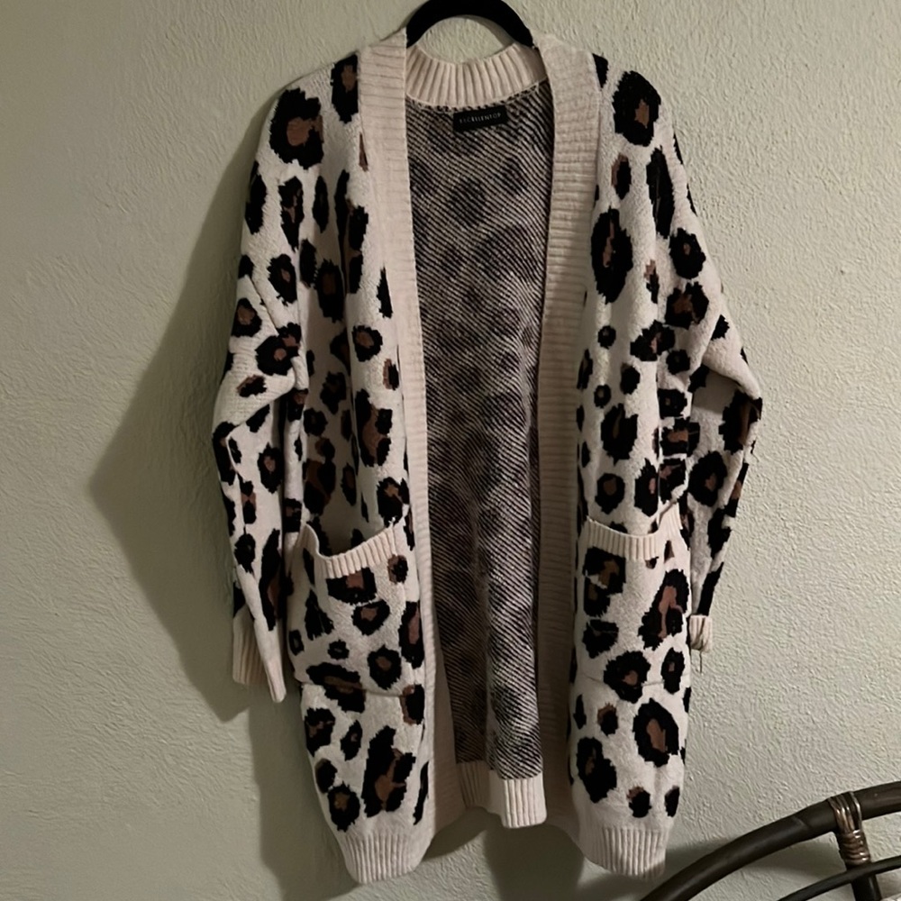 Red Dress Leopard Print Sweater